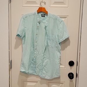 Shirt short sleeve aqua color